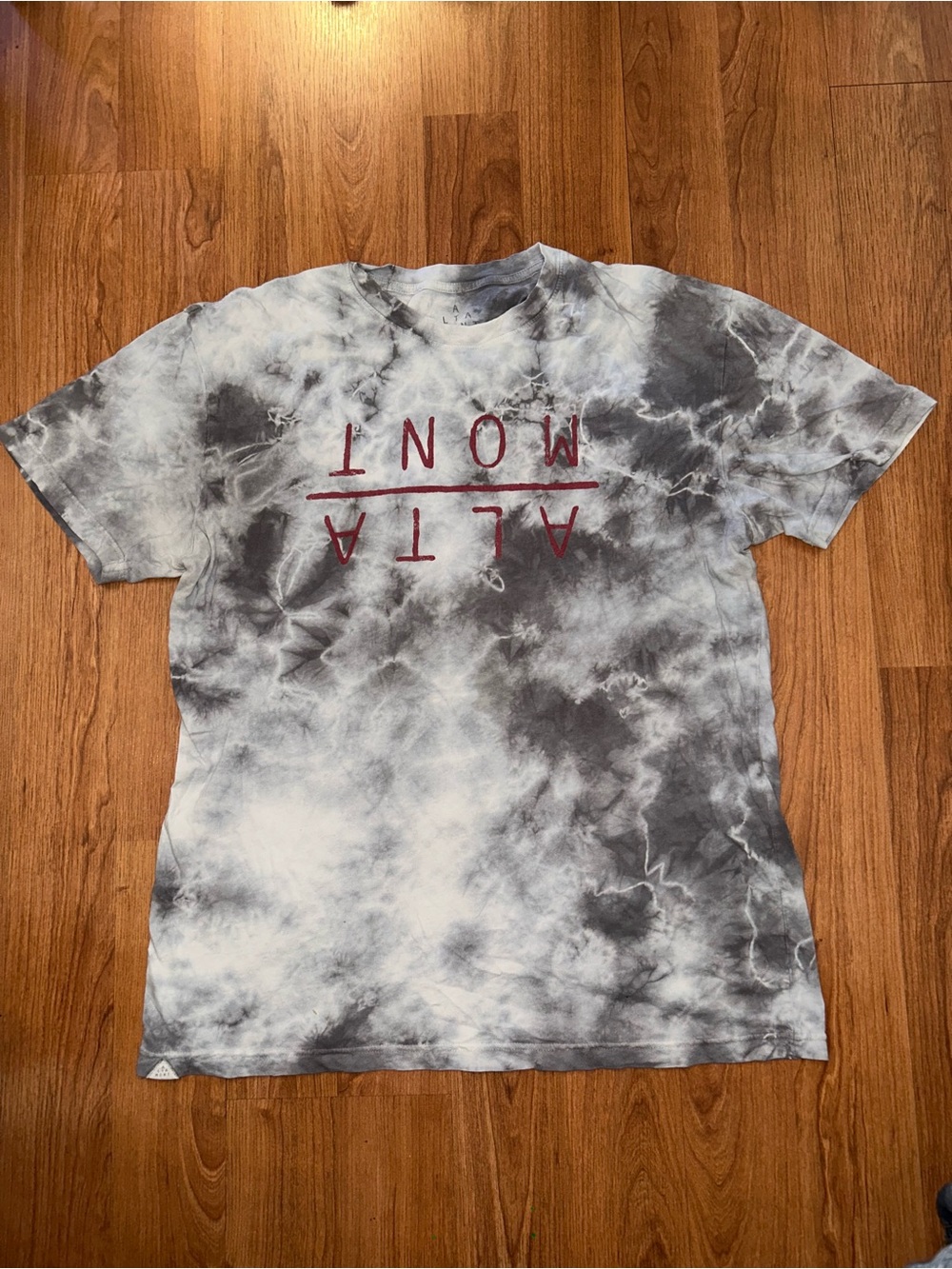 Altamont Grey Tie-Dye T Shirt XL